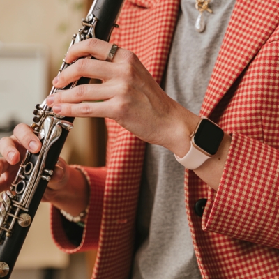 clarinet player Stay active while you make music